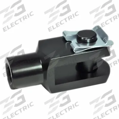 JW WINCO Clevis Rod Ends: Aluminum, Black Anodized, M6 Tap Size, Right Hand - Wear-Resistant Aluminum Clevis Fork Joints