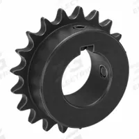TSUBAKI Single Strand Sprocket: 40, For 1/2 in Chain Pitch, 1 7/16 in Bore Dia, 20 Teeth, Steel (MPN 40B20F-1G). Key specifications — Brand: TSUBAKI.