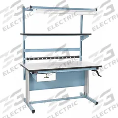 PRO-LINE Workstation: Adj Ht, Laminate, 72 in x 30 in, 330 lb Overall Load Capacity, Blue, Laminate (MPN BIB17). Key specifications — Brand: PRO-LINE; Height Adjustability: Adjustable Height.
