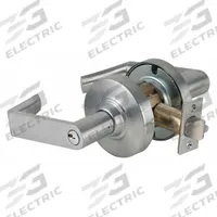 SCHLAGE Door Lockset: Office Lever Locksets, Chrome, ADA Compliant (MPN ND92PD RHO 626). Key specifications — attr1024149: Not Ligature-Resistant; attr1011488: SCHLAGE; attr1024446: F109; attr1011524: No Message; attr1011506: ND Rhodes; attr1011485: Yes; attr1059461: Satin Chromium-Plated : Cast Zinc.