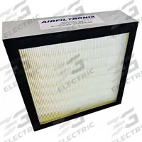 AIRFILTRONIX Filter: HEPA, Fume Hoods, 10 1/2 in Overall Ht, 10 1/2 in Overall Wd, Fume Hood, 1 (MPN 200F HP1). Key specifications — attr1026777: HEPA; attr1026779: Fume Hoods; attr1031063: Fume Hood; attr1031062: 200A ES7000.