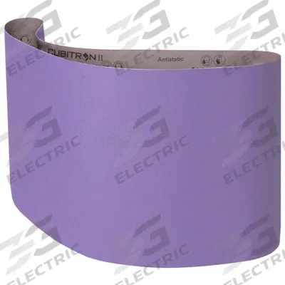 3M CUBITRON II Sanding Belt: 10 in W x 80 in L, Ceramic, 180 Grit, Y Wt Cloth Backing - Cool-Cutting Sanding Belts for All Woods