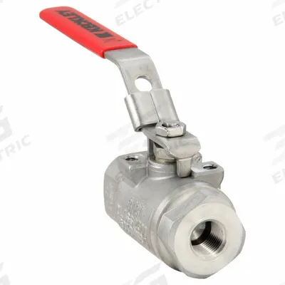 KECKLEY Manual Two-Way Ball Valve: 3/8 in, 316 Stainless Steel, Straight, FNPT x FNPT - Stainless Steel Ball Valves