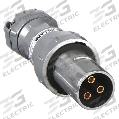 HUBBELL Pin and Sleeve Plug: Gray, 250V DC/600V AC, Three Phase, 100 A, 3 Pole - Hazardous Location Plugs