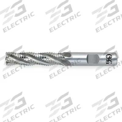 OSG Roughing End Mill: Cobalt, 8 Flute, Fine Pitch, 2" Mill Dia, 3" LOC - General Purpose Cobalt Roughing End Mills