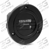 TRUMETER Electromechanical Hour Meter: Hour Meters, Front Panel Mounting, Analog, CE/CUL/UKCA/UL (MPN 711-0163). Key specifications — Mounting Style: Panel; Standards: UL; Bezel Face Shape: Round; Brand: TRUMETER; Manufacturer Part Number: 711-0163; Meter Type_Broad: Analog.