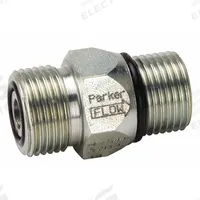 PARKER Hydraulic Check Valve: 5,000 psi, 8 gpm, 11/16 in, SAE O-Ring Face Seal (MPN DT-370-MSMO-5). Key specifications — Body Material: Steel; Outlet Connection Type: SAE O-Ring Boss; Brand: PARKER; Inlet Connection Type: SAE O-Ring Face Seal.