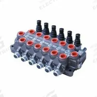 BUCHER HYDRAULICS Lever Operated Sectional Valve: Four-Way / Three Positions, Tandem Center (MPN HDM11P/6). Key specifications — attr1017968: BUCHER HYDRAULICS; attr1017969: Tandem Center; attr1018005: Spring Center to Neutral.