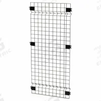 HUSKY RACK & WIRE Welded Wire Panel: 4 ft H x 2 ft W x 1 1/2 in D, Black, Powder-Coated (MPN V0204). Key specifications — attr1283297: Powder-Coated; attr1283316: Steel; attr1283313: Yes; attr1283333: HUSKY RACK & WIRE.
