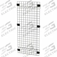 HUSKY RACK & WIRE Welded Wire Panel: 4 ft H x 2 ft W x 1 1/2 in D, Black, Powder-Coated (MPN V0204). Key specifications — attr1283297: Powder-Coated; attr1283316: Steel; attr1283313: Yes; attr1283333: HUSKY RACK & WIRE.
