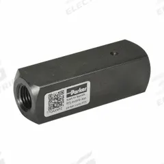 PARKER Flow Control Valve: 5,000 psi, 25 gpm, #12, SAE O-Ring Boss (MPN C1220S). Key specifications — Body Material: Steel; Outlet Connection Type: SAE O-Ring Boss; Brand: PARKER; Inlet Connection Size: #12; Outlet Connection Size: #12; Inlet Connection Type: SAE O-Ring Boss.