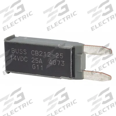 BUSSMANN Automotive Circuit Breaker: CB212, 14V DC, 225 A at 14V DC - Plug-In Mount Automotive Circuit Breakers