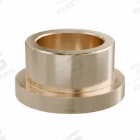 Flanged Sleeve Bearing: Bronze, SAE 841, 3/4 in Bore, 1 in OD, 5/8 in Lg, USDA H-1 Approved, 3 PK (MPN ECOF121610). Key specifications — System of Measurement: Inch; Lubricant Material: USDA H-1 Approved; Material Grade: SAE 841; Flange Type: Flanged; Brand: BUNTING BEARINGS.