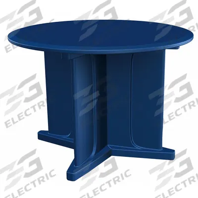 CORTECH Table: 29 in Overall Ht, 42 in Overall Dia, No Game Top, Ballast Accepted - Round X-Base Tables