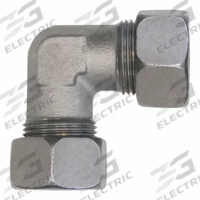 BRENNAN INDUSTRIES Compression Elbow: 30 mm OD x 30 mm OD Size, M42X2.0 x M42X2.0 Thread Size - Flareless Bite-Type Steel Compression Fittings
