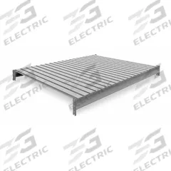 TENNSCO Shelf: 60 in x 48 in, 22 ga Beams, Steel, 3,800 lb Load Capacity (MPN 6940). Key specifications — Decking Material: Steel; Frame Finish: Powder Coated; Frame Material: Steel; Color: Industrial Gray; Includes: (2) Beams; Brand: TENNSCO.
