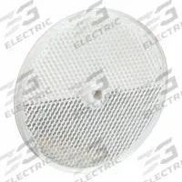 EATON Round Sensor Reflector: Polarized, Round, Plastic, 76 mm Overall Dia (MPN E51KR84). Key specifications — Product Type: Photoelectric Sensor Reflector; Series: E51; Brand: EATON; Manufacturer Part Number: E51KR84; Compatible Product Type: Polarized Retroreflective Photoelectric Sensors; Material: Plastic; Polarization: Polarized.
