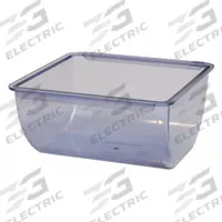 SAN JAMAR Condiment Tray Insert: 2 pt Capacity, 2 3/4 in Overall Ht, 5 1/2 in Overall Wd, Blue (MPN BD106). Key specifications — Material: High-Impact Plastic; Brand: SAN JAMAR; NSF Certified: Yes.