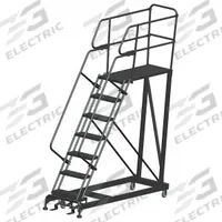 BALLYMORE Mobile Work Platform: 5.8 ft Platform Ht - Max, 24 in x 48 in, Steel, 800 lb Load Capacity (MPN SEP7-2448). Key specifications — Folding: Not Foldable; Mobility: Rolling; Brand: BALLYMORE; Color: Gray; Height Adjustability: Fixed Height; Includes Handrails: Handrails Included; Locking Mechanism: Foot-Activated Step Lock; Handrails: Includes Handrails.