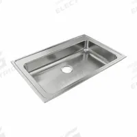 JUST MANUFACTURING Bowl Drop-In Sink: 33 in Overall Lg, 21 1/4 in Overall Wd, 6 in Bowl Dp, 1 Bowls (MPN SLADA2133A602-J). Key specifications — Brand: JUST MANUFACTURING; Color Family: Silver/Gray.