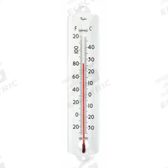 TAYLOR Analog Thermometer: -30°F to 120°F /-30°C to 50°C, +/-1°C/+/-2°F, Wall, +/-1°C/+/-2°F (MPN 1105). Key specifications — Display Type: Liquid-in-Glass; Brand: TAYLOR.