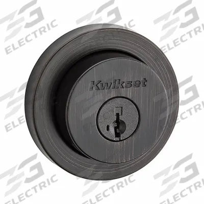 KWIKSET Single Cylinder Deadbolt: Cylindrical, 1 3/4 in Door Thick - Max - Standard Cylindrical Deadbolts