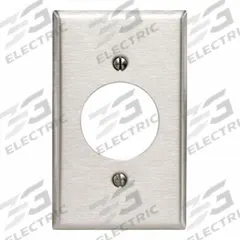 LEVITON Wall Plate: 1 Gang, Std Size (MPN 84028). Key specifications — Brand: LEVITON; Material: Stainless Steel.