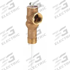 WATTS Temperature and Pressure Relief Valve: Section IV ASME Section, MNPT x FNPT, Brass (MPN L100XL-3). Key specifications — Brand: WATTS; Body Material: Brass.