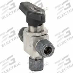 PARKER Manual Three-Way Ball Valve: 3/8 in, 316 Stainless Steel, L Flow, Std Port Ball Port, Lever (MPN 6Z-MB6XPFA-SSP). Key specifications — Brand: PARKER; Handle: Lever.