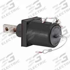 Single Pole Receptacle: Black, Straight 45° Clevis Pin Mating, Two-Hole Bus Bar Termination, 1,135 A (MPN 49MR2-XE). Key specifications — Series: 49; Receptacle Gender: Male; Brand: LEVITON.