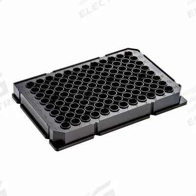 CAPLUGS 96-Well Round Microplates: Non-Sterile, 96 Wells, 0.32 mL, 85 mm Dia - Multiple Well Plates
