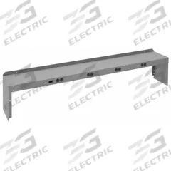 TENNSCO Electronic Riser: 72 in Overall Wd, 10 in Overall Dp, Gray, Carbon Steel, Steel, 12 in (MPN REI-1072-WK-1). Key specifications — Includes Mounting Hardware: Yes; Color: Gray.