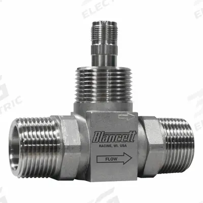 BLANCETT Stainless Steel Turbine Meter: Flow Meter, Turbine, 4 in NPT, 4 in Connection Size - Inline Turbine Flowmeters for Oils & Water