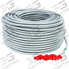 SOUTHWIRE Metal Clad Armored Cable: 12 AWG, 2 Conductors, Copper, 250 ft, Aluminum, Std, THHN (MPN 68936401). Key specifications — Brand: SOUTHWIRE.