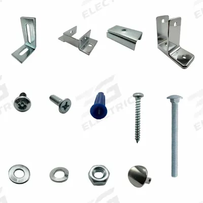 HADRIAN Headrail Between Wall Kit: Chrome Zamac - Brackets, Alcove Clips & Channels for Bathroom Partitions