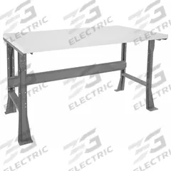 TENNSCO Workbench: Fixed Ht, Laminate, 60 in x 30 in, 4,000 lb Overall Load Capacity, Gray (MPN WB-1-3060P). Key specifications — Brand: TENNSCO.