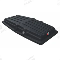 GRAINGER Hinged Truck Lid: 72 in L 34 in W 8 in H, Fits 27 cu ft, 1 cu yd, Black, MDPE, Snap-On Lid (MPN 21VK31). Key specifications — Lid/Cover Material: MDPE; For Use With Grainger Item Number: 21VK40; Brand: GRAINGER; Color: Black.