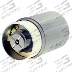 HUBBELL Locking Plug: Non-NEMA, Gray, 250V AC, 60 A, 2 Pole, 3 Blade (MPN HBL25615). Key specifications — Brand: HUBBELL.