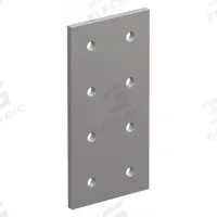 Rectangular Flat Plate: Rectangular Flat Plate, 40 Series, 6 mm x 80 mm x 160 mm, 8 Holes, Silver (MPN 40-4365). Key specifications — Material: Aluminum; Brand: 80/20; Finish: Anodized.