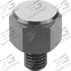 KIPP Positioning Foot w/Flat Face: External Threads, Flat, Steel, M6 Thread Size, 10 mm Thread Lg (MPN K0298.1104). Key specifications — attr648515: KIPP.