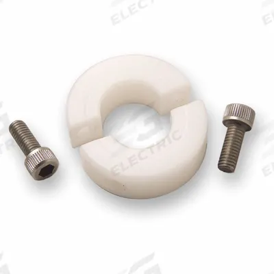 RULAND MANUFACTURING Shaft Collar: 2-Piece, Metric, Round, Clamp-On, 11 mm Bore Dia - Plastic Shaft Collars