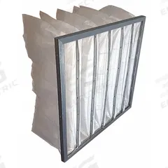 GRAINGER Pocket Air Filter: 24 in x 24 in x 14 in, MERV 8, White, Synthetic, 6 Pockets (MPN 6B652). Key specifications — attr1286329: EA; attr1286352: GRAINGER; attr1286334: Synthetic; attr1286332: MERV 8.