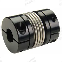 RULAND MANUFACTURING Motion Control Coupling: 6 mm Bore Dia 1, 3 mm Bore Dia 2, 10,000 RPM Max Speed (MPN MBC15-6-3-A). Key specifications — attr666189: Yes; attr666180: Stainless Steel; attr85397: RULAND MANUFACTURING; attr666234: Metric; attr923681: Different Bore Dimensions.