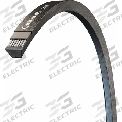 CONTINENTAL V-Belt: B125, 128 in Outside Lg, 21/32 in Top Wd, 17/32 in Thick - B Section V-Belts