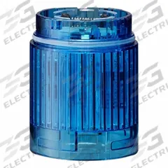 PATLITE Tower Light Module: Steady, 24V DC, Blue, 40 mm Overall Dia, 40 mm Overall Ht, LR4, LR4-E-B. Key specifications — Brand: PATLITE; Compatible with Series: LR4; Lens Color: Blue; Operating Voltage: 24V DC; Manufacturer Part Number: LR4-E-B.