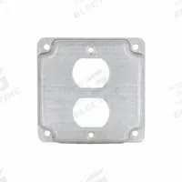 RACO Electrical Box Cover: 1 Gangs, Crushed Corner, For Square Box Shape, Galvanized Zinc (MPN 902C). Key specifications — Brand: RACO; For Box Shape: Square; Material: Galvanized Zinc; Cover Design: Crushed Corner.
