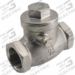 APPROVED VENDOR Check Valve: Swing, Inline Valve Body, 1 1/4 in Pipe Size, FNPT x FNPT, Horizontal (MPN 06H041N01114). Key specifications — Brand: APPROVED VENDOR.