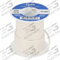 GROTE Primary Automotive Wire: GPT, 25 ft, 1 Conductor, 18 AWG, White, 60 V Volt (MPN 89-9007). Key specifications — Brand: GROTE.