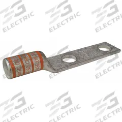 Compression Lug: For 3/0 AWG, Stranded Wire, 5/16 in Stud Size, Long, Copper Barrel (MPN 24D027). Key specifications — Inspection Hole: Yes; For Wire Type: Stranded; For Wire Sizes: 3/0 AWG; Brand: APPROVED VENDOR; Manufacturer Part Number: 24D027.