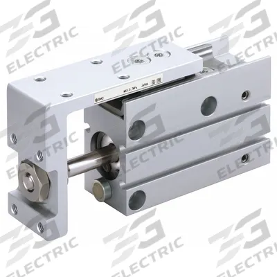 SMC Mini Slide Table: 30 mm Stroke Lg, 10 mm Bore Dia, Mfr Part # MXH10-30Z - Pneumatic Slide Tables